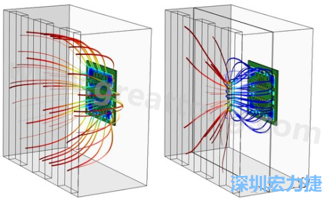 孔隙開(kāi)口的長(zhǎng)度與寬度及其在電鍍槽中的放置位置得到了優(yōu)化，從而使PCB板上的厚度變化降到最低-深圳宏力捷