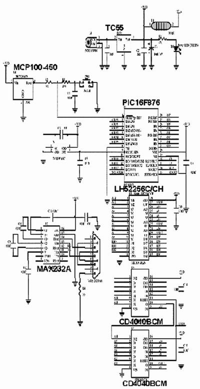 圖1、圖2、圖4和圖5中布線的電路原理圖