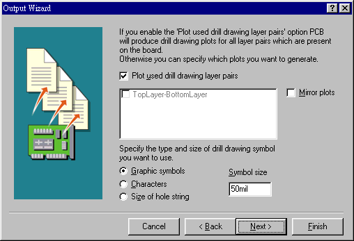 輸出文件精靈再詢問是否要建立鉆孔文件，以及導(dǎo)孔文件？