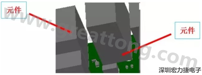 PCBA DFM問題實例2：元件距離太近，組裝干涉 