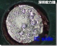 紅墨水染紅測試分析-IC面，判退，