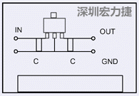 圖3：降壓電路的PCB設(shè)計(jì)示例。
