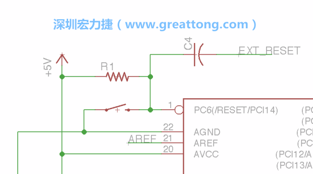 很多PCB設(shè)計(jì)者的設(shè)計(jì)不符合人體工學(xué)，他們使用很小的按鈕、不方便的元件配置和難以解讀的標(biāo)簽，千萬不要變成這樣！這次我們的設(shè)計(jì)有一個大小合適的重置按鈕（reset button）和可以清楚辨認(rèn)是否已經(jīng)接上電源的LED指示燈。